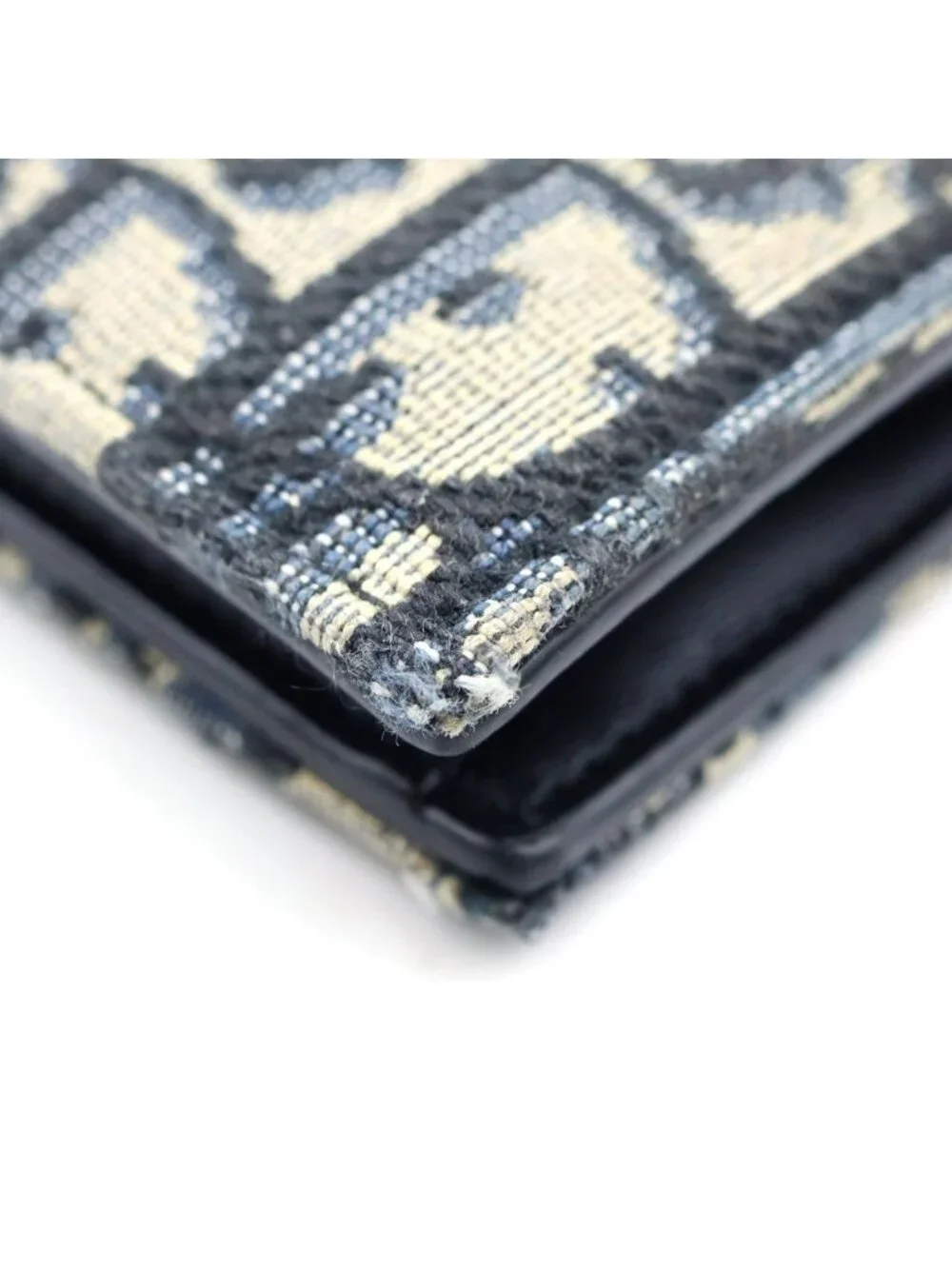 Dior Monsieur Vertical Wallet Oblique Jacquard Beige